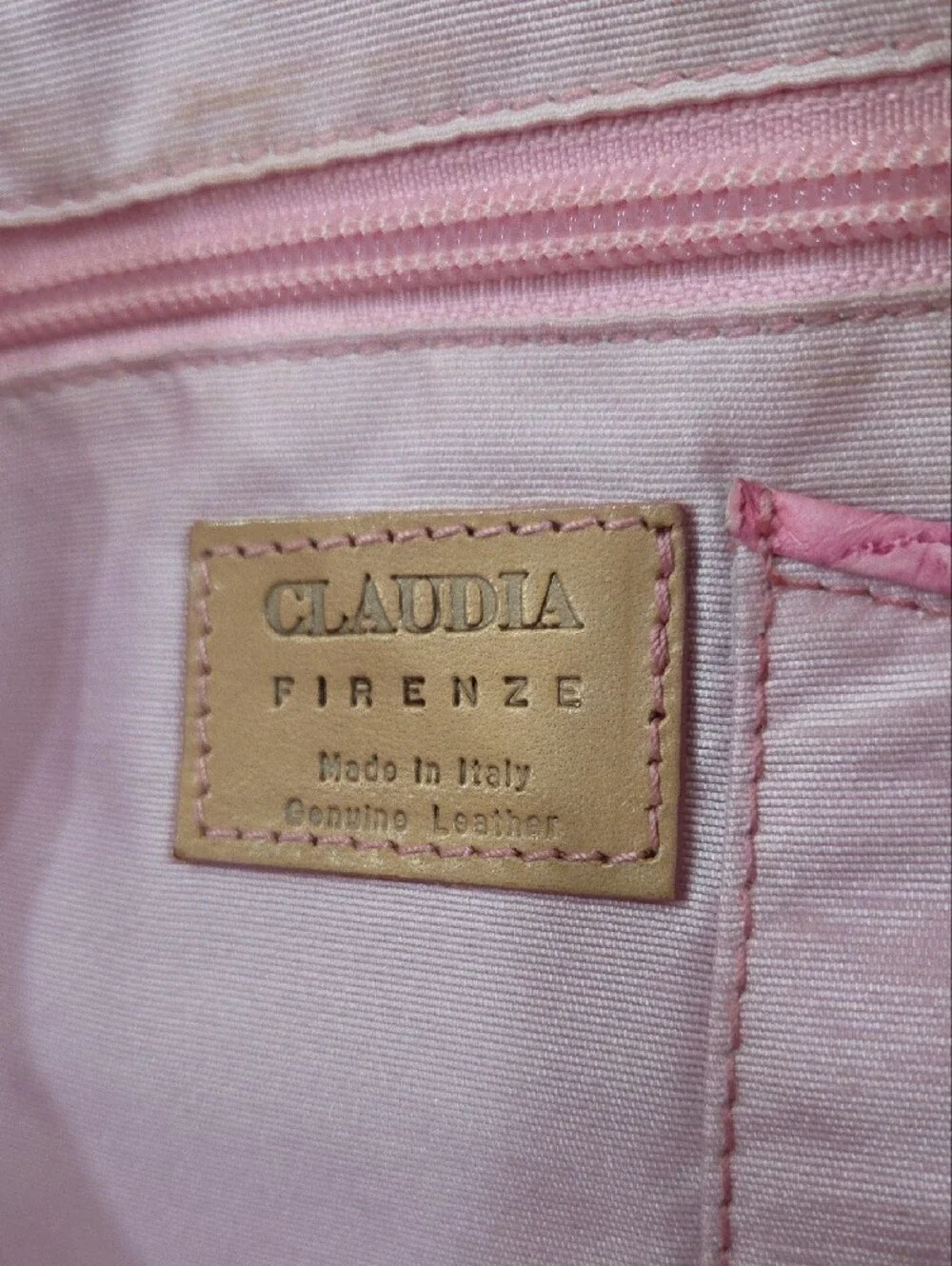 Claudia Firenze Italian Leather Croc Embossed Bag